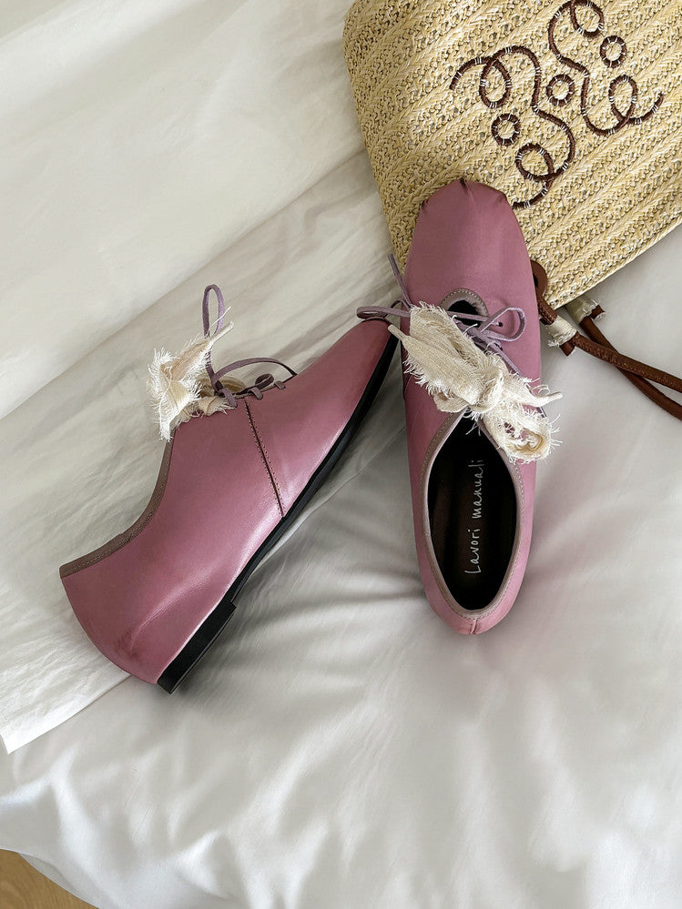 Karin Luna In Stock In Stock  Xiaohongshu Hot Sale Full Leather Round Toe Deep Mouth Single Shoes