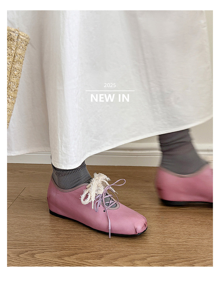Karin Luna In Stock In Stock  Xiaohongshu Hot Sale Full Leather Round Toe Deep Mouth Single Shoes