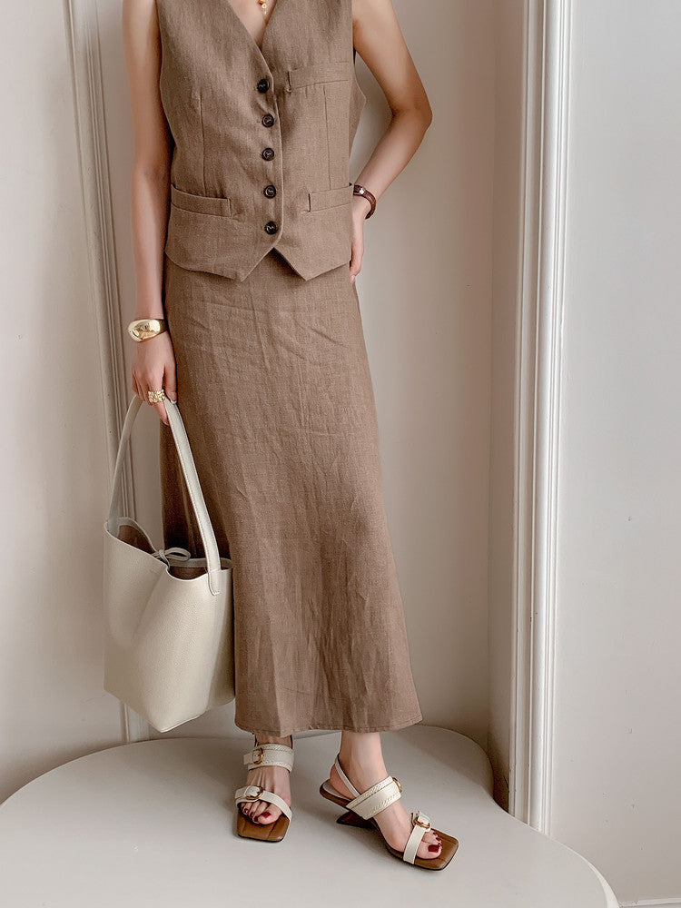 Karin Luna In Stock Spot Goods Vacation style Sofa Cushion Square Toe Irregular Heel Open-Toe Sandals