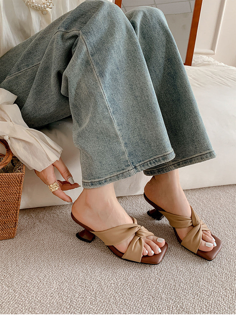 Karin Luna In Stock In Stock Basic Versatile Cross Strap Sofa Insoles Slippers