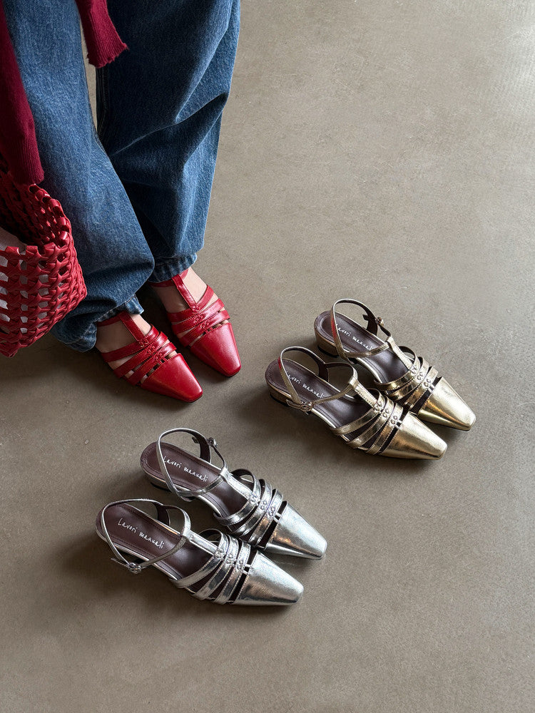 Karin Luna Classic Old Money Style Closed Toe Sandals