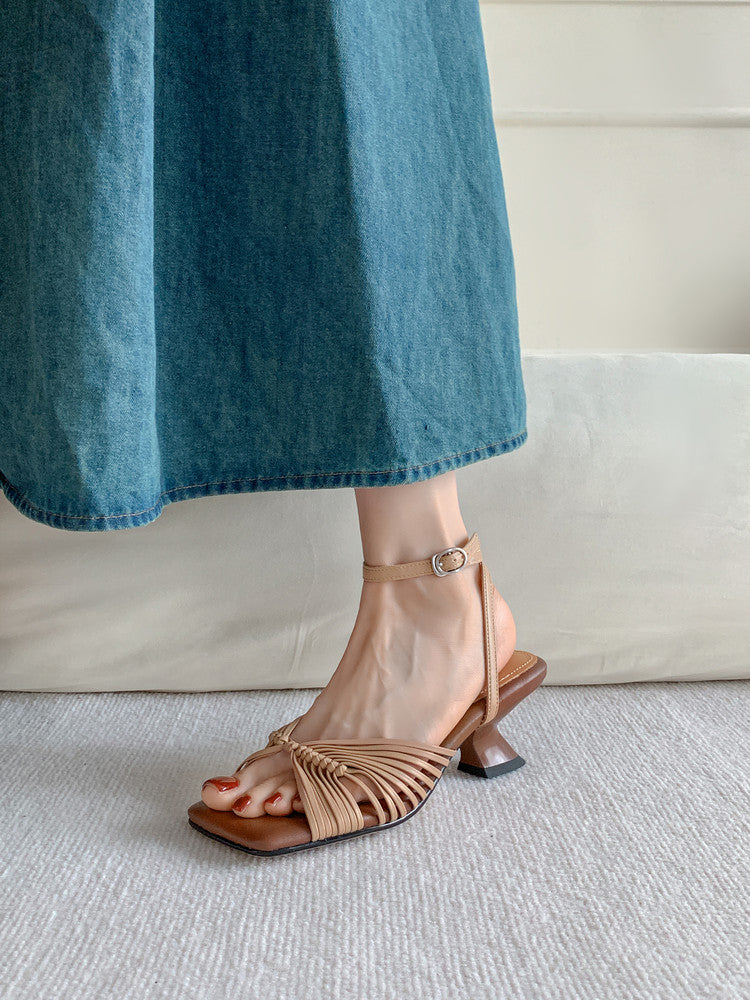 Karin Luna Handwoven Vacation Style~In stock Casual Versatile Sandals